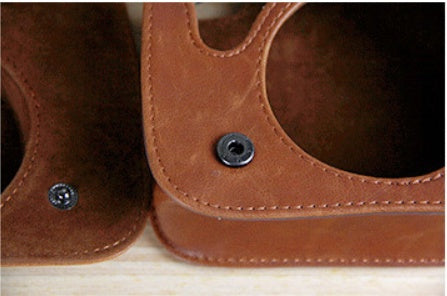 The LuxeGuard Mini Leather Camera Case