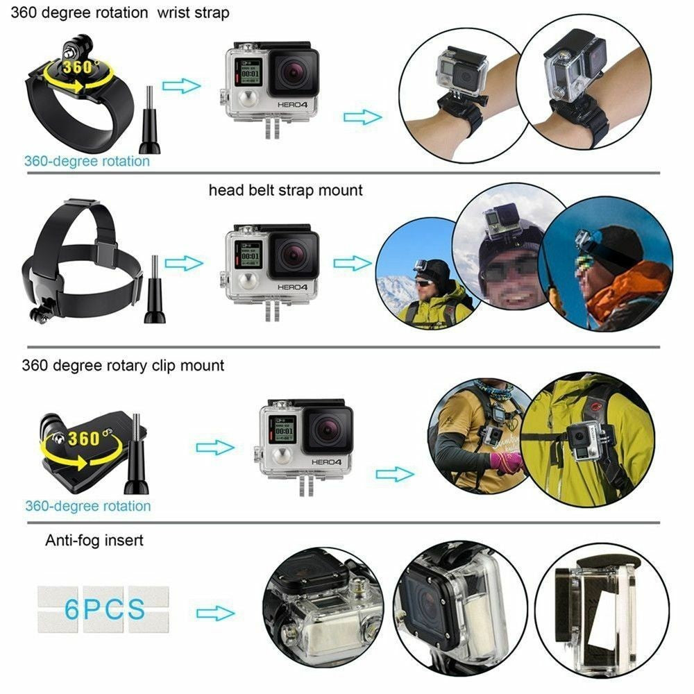 ActionCam Pro Kit – Sports DV Camera Accessories
