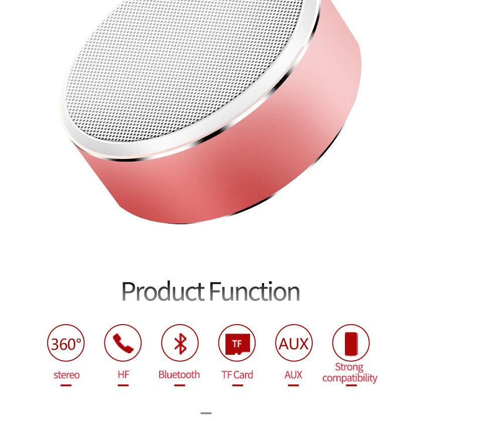 SoundPulse S8: Mini Portable Bluetooth Speaker with Subwoofer