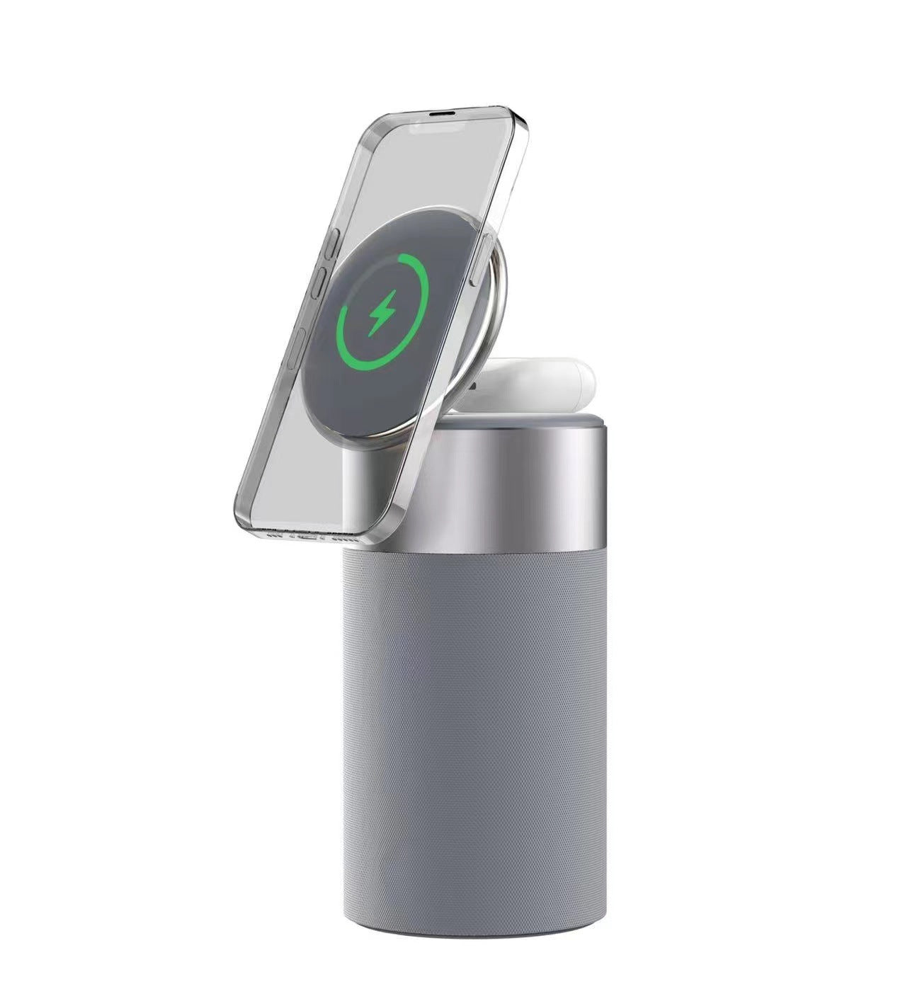 SyncAura™ 3-in-1 Wireless Charger & Bluetooth Speaker Lamp