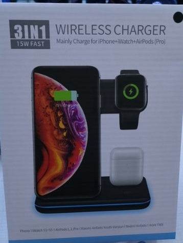TrioCharge™ 3-in-1 Wireless Charging Stand