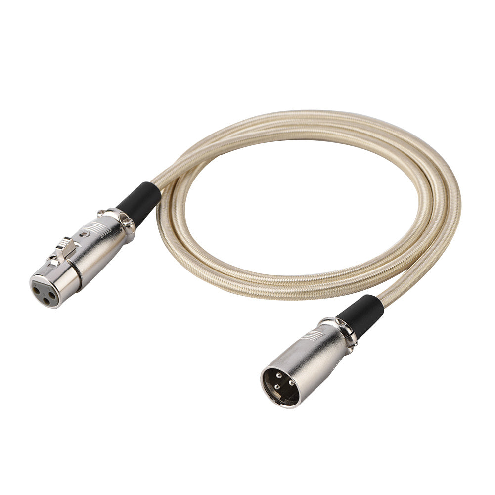 3 Pin XLR Male to XLR Female Microphone Mic Cable Audio Cord Wire 1 Meters / 3.3 Feet