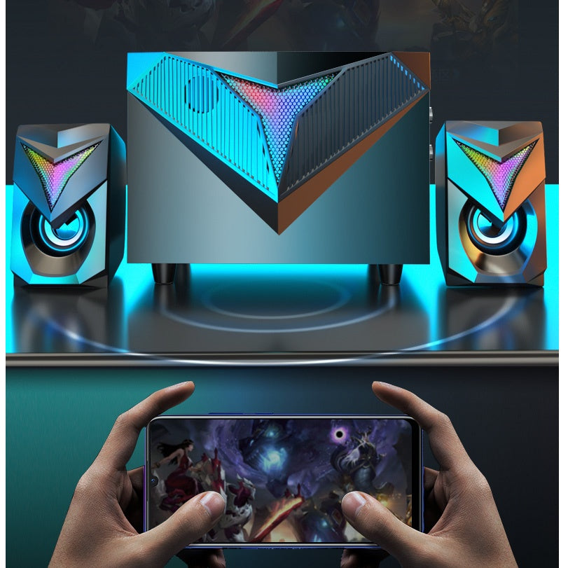 BassWave™ – Compact Computer Audio Subwoofer & Home Speaker System