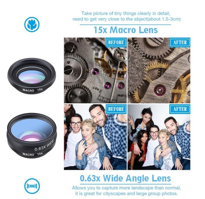 APEXEL 10-in-1 Universal Phone Lens Kit
