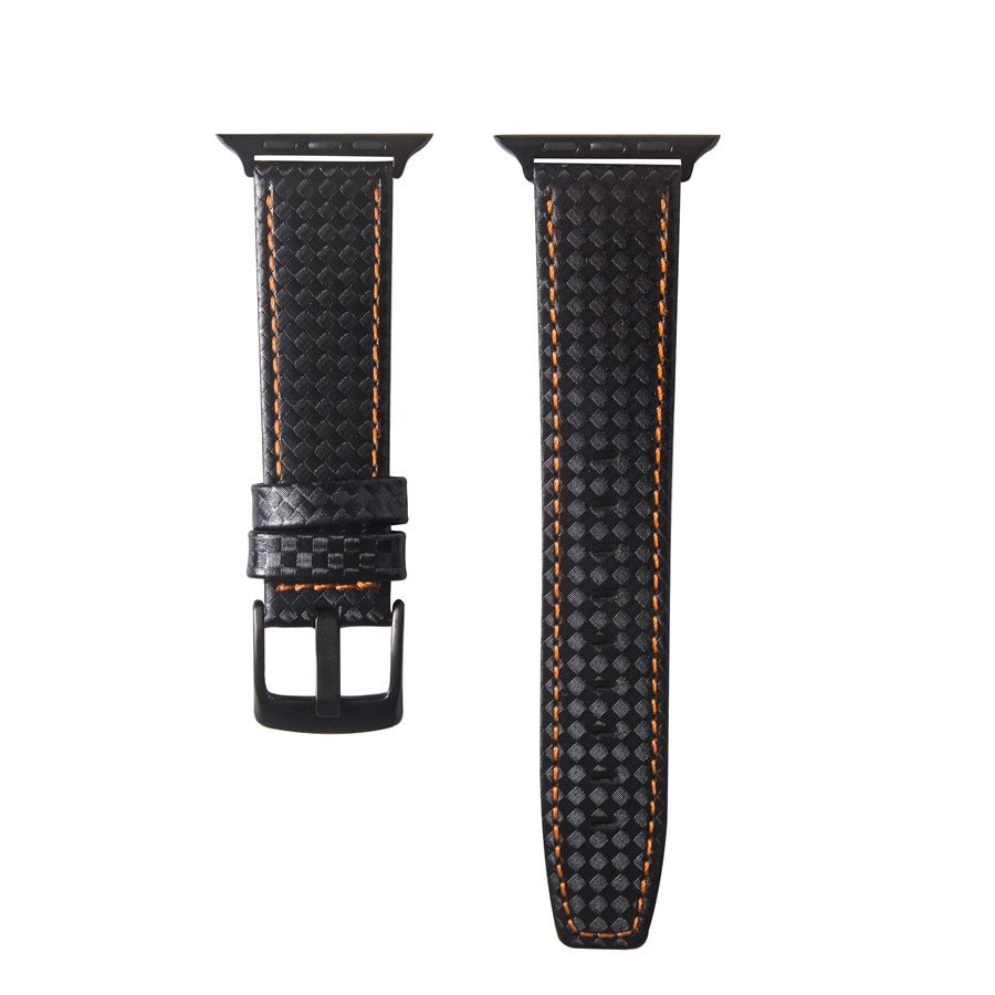 AetherLux™ CarbonCraft Leather Watch
