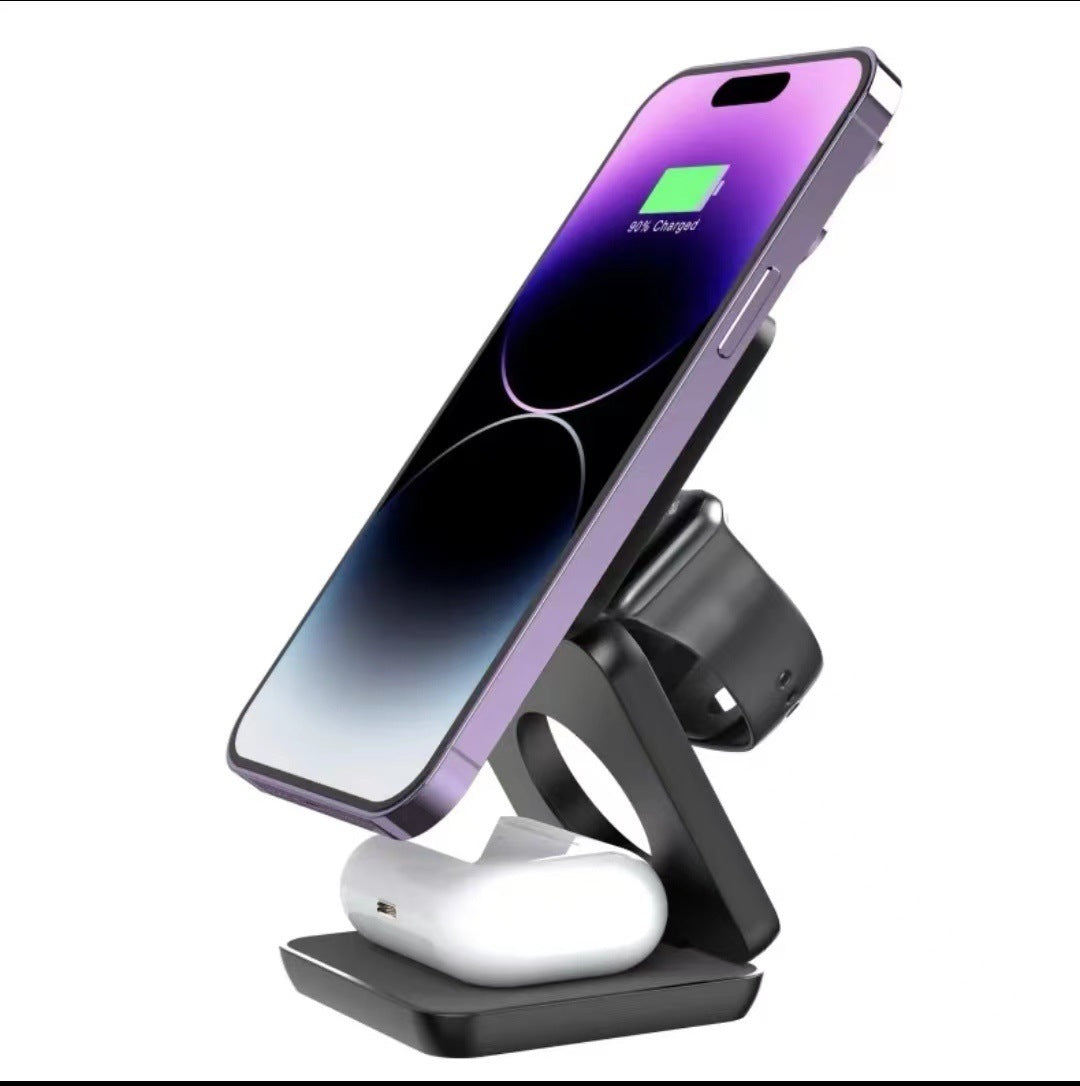 MagCharge Trio – Folding 3-in-1 Magnetic Wireless Charger