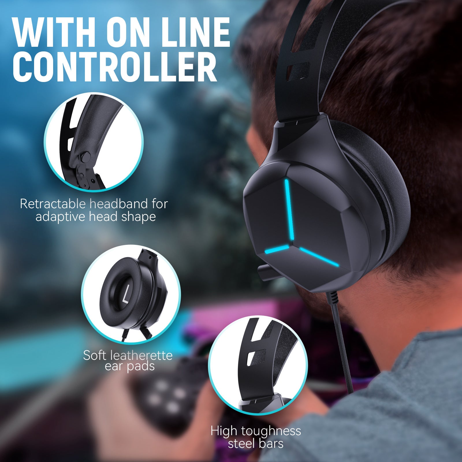 BattleCore X – Multi-In-One Wired Gaming Headphones