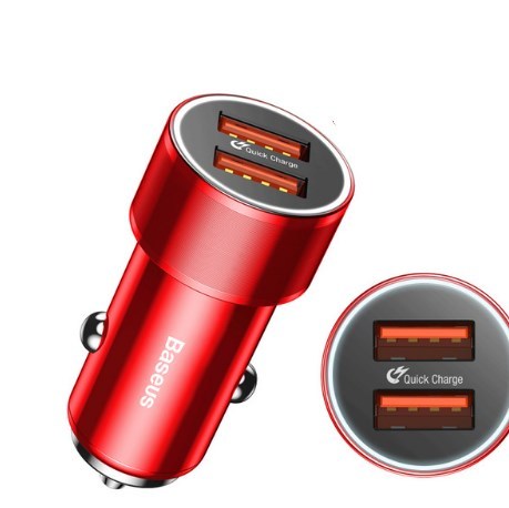 TurboCharge Mini 36W Dual USB Car Charger – Quick Charge 3.0 Fast Charging Power