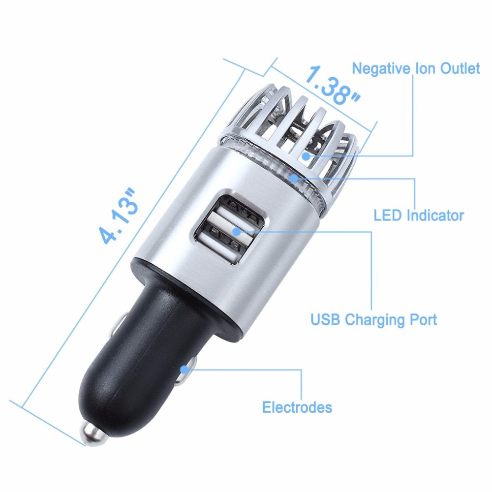 PureCharge Duo — 2-in-1 Car Charger & Air Purifier