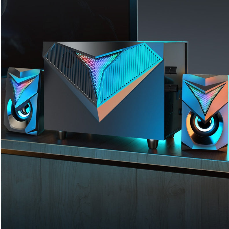 BassWave™ – Compact Computer Audio Subwoofer & Home Speaker System