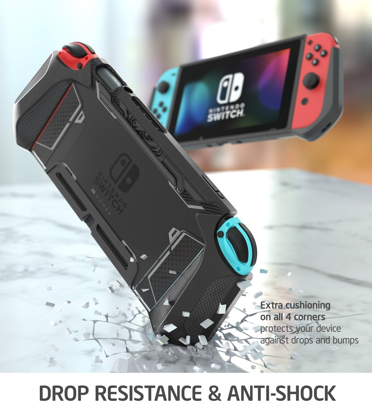 Mumba ArmorGrip Case for Nintendo Switch – Full Protection, Maximum Playability