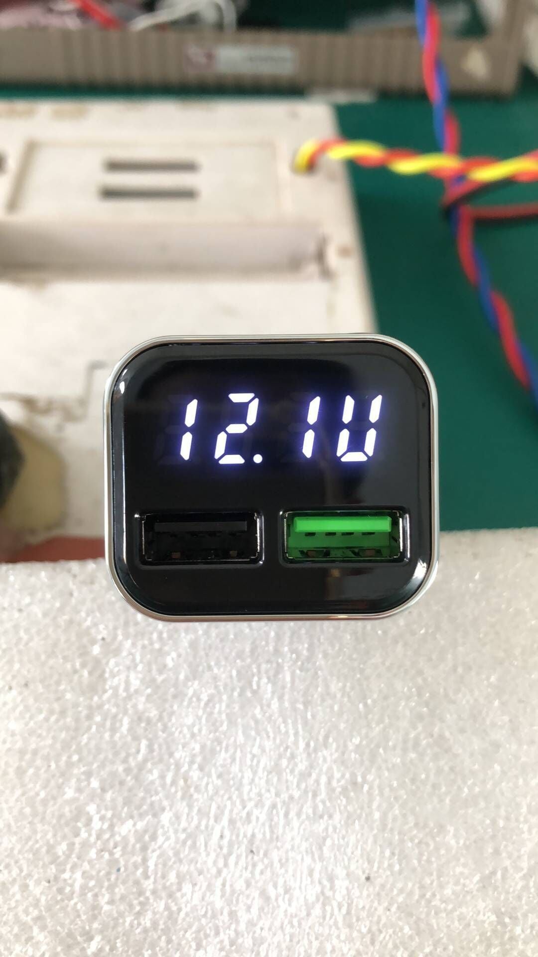 VoltAura™ LuxeCharge — Premium Car Charger with Display