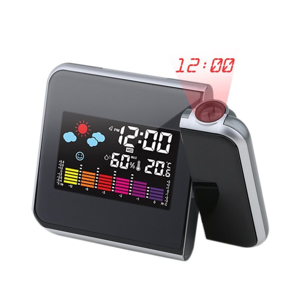NoirGlow Projection Clock