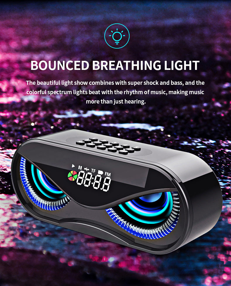 VibeBeam Colorful Bluetooth Speaker with Dual Speakers