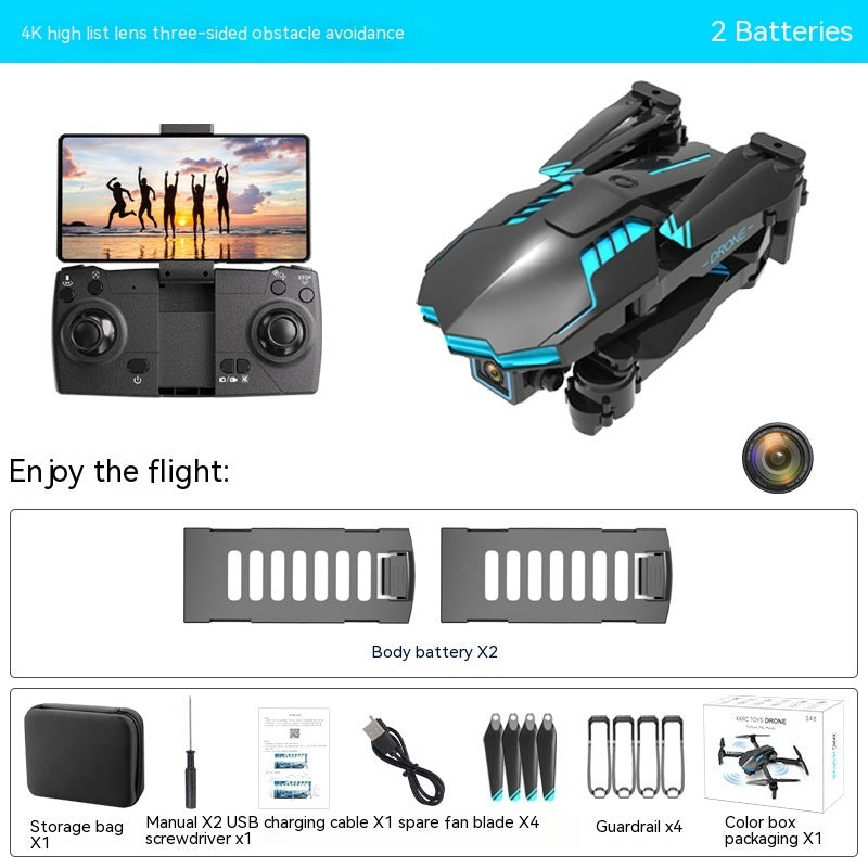 SkyVision X6: 4K Dual Camera Obstacle-Avoidance Drone