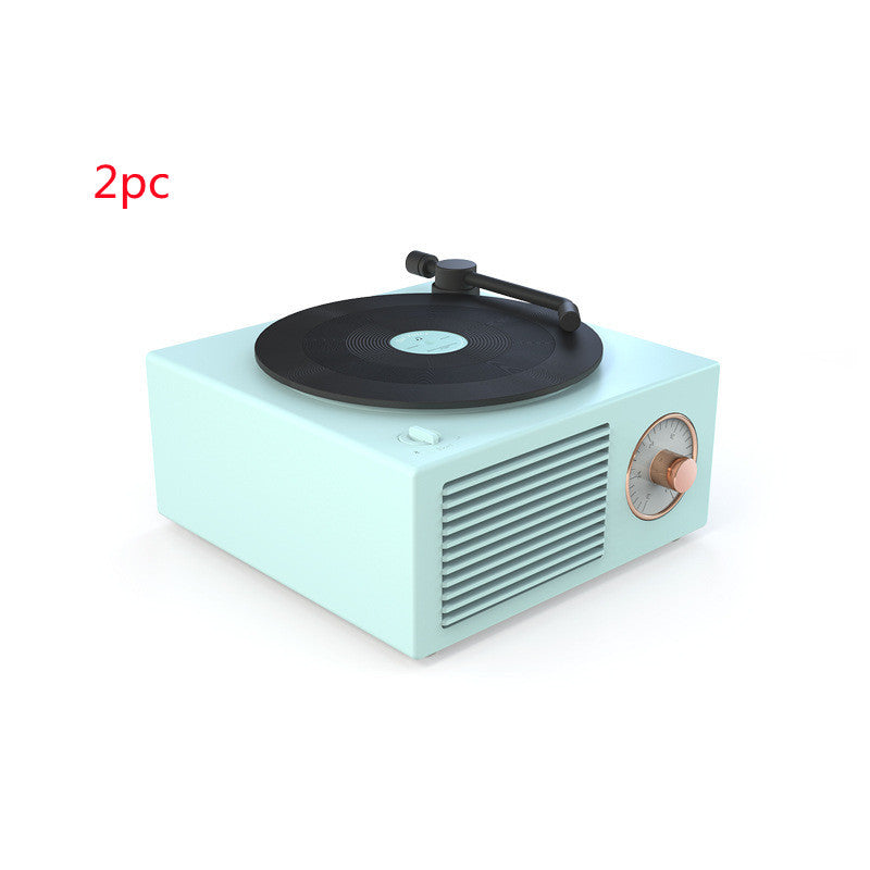 RetroSound Wireless Mini Phonograph – Bluetooth-Compatible Portable Speaker