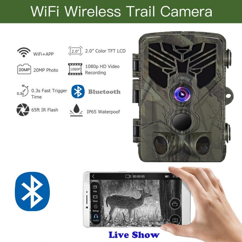 WildEye™ WiFi830 Pro | 20MP Bluetooth Hunting & Field Tracking Camera