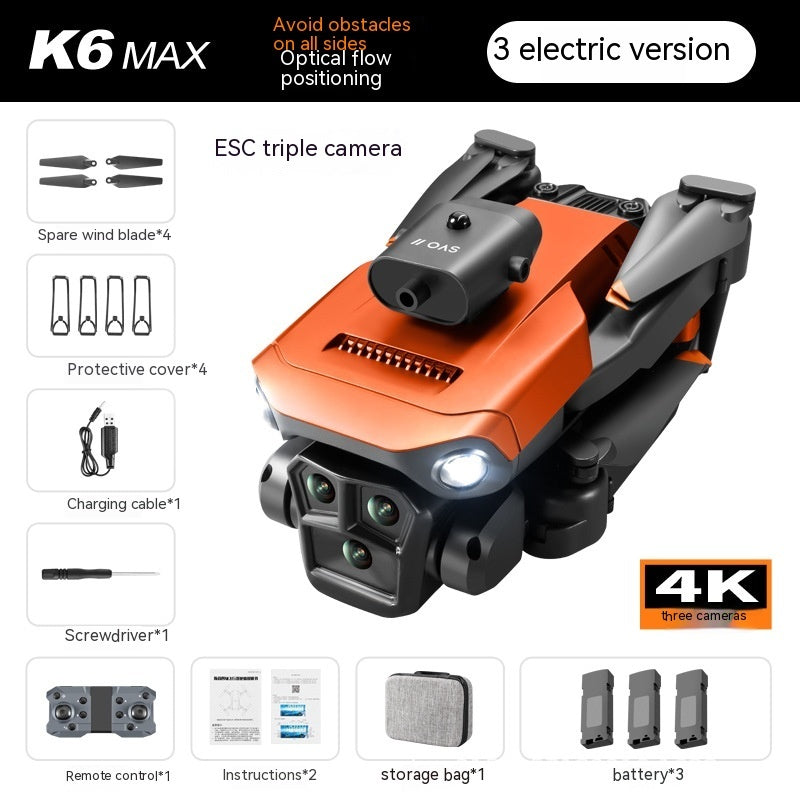 SkyMaster™ K6 MAX UAV - Triple-Camera HD Aerial Drone