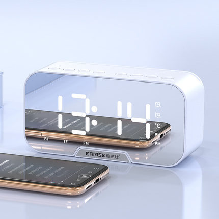 EchoTime Alarm Clock Wireless Bluetooth Speaker