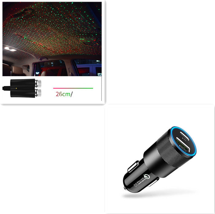 GalaxyGlow™ Star Light Projector & LED Car Interior Lights