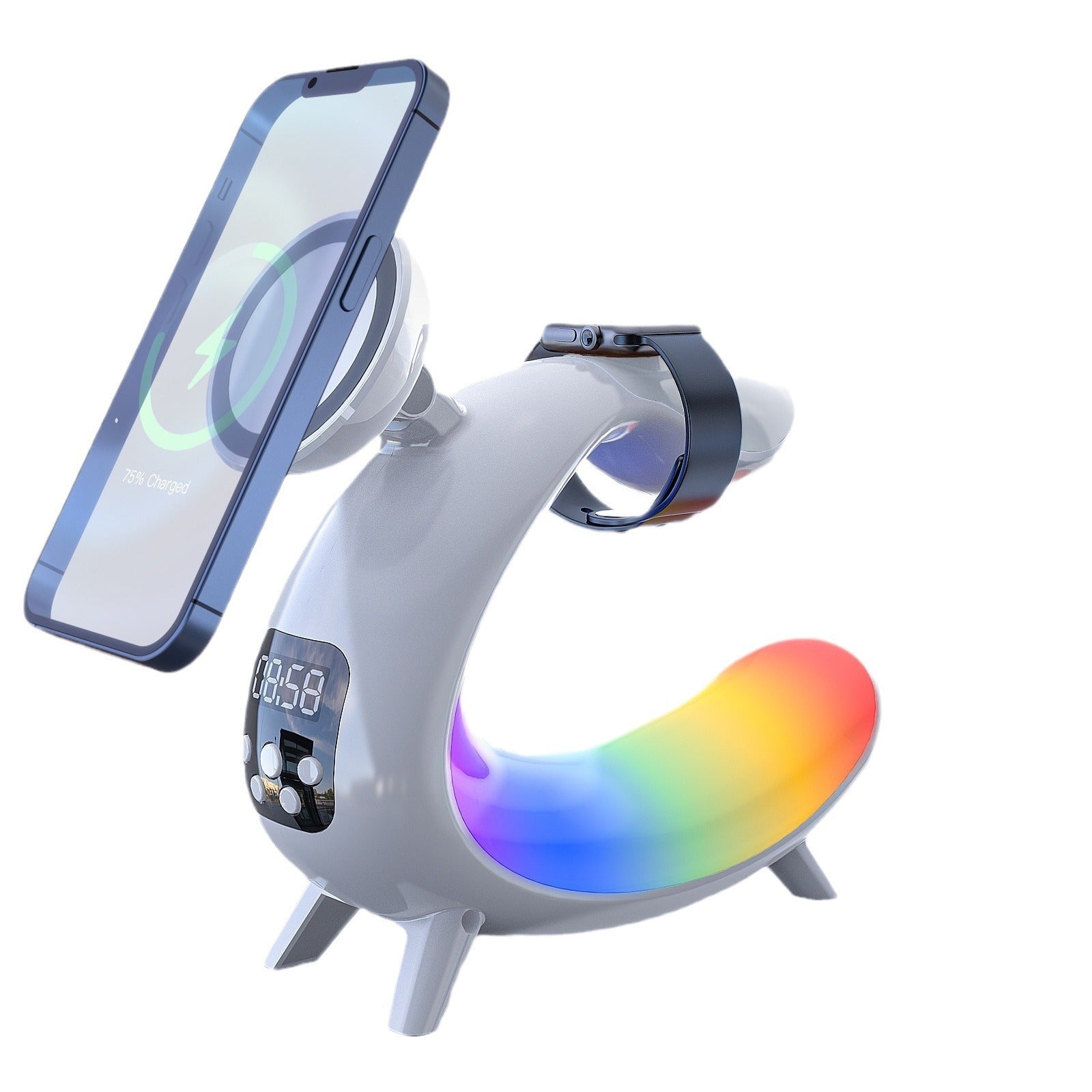 LumaCharge™: Multi-Function Wireless Charging Bedside Table Lamp