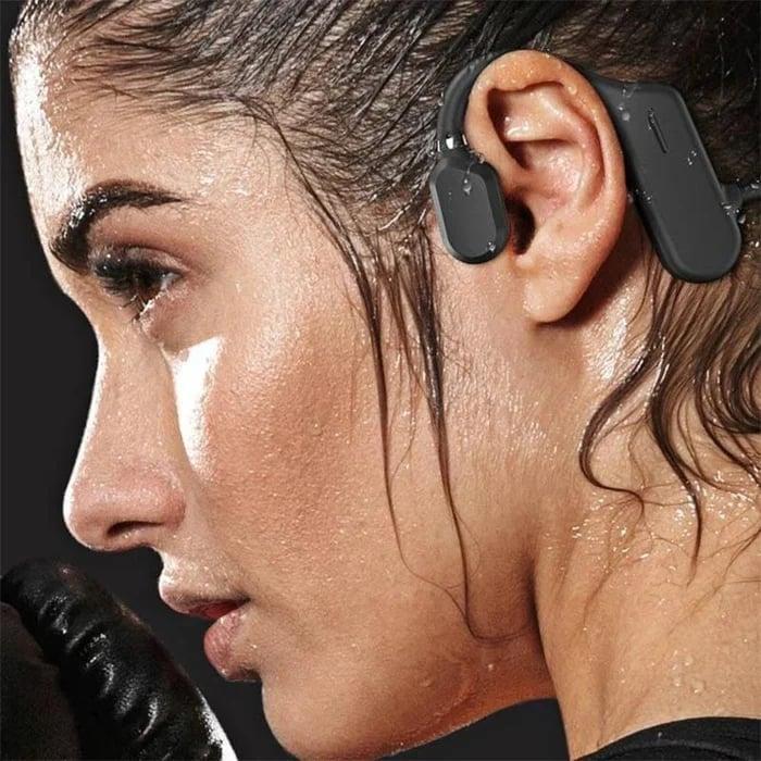 AquaPulse Pro – Waterproof Bone Conduction Wireless Earbuds