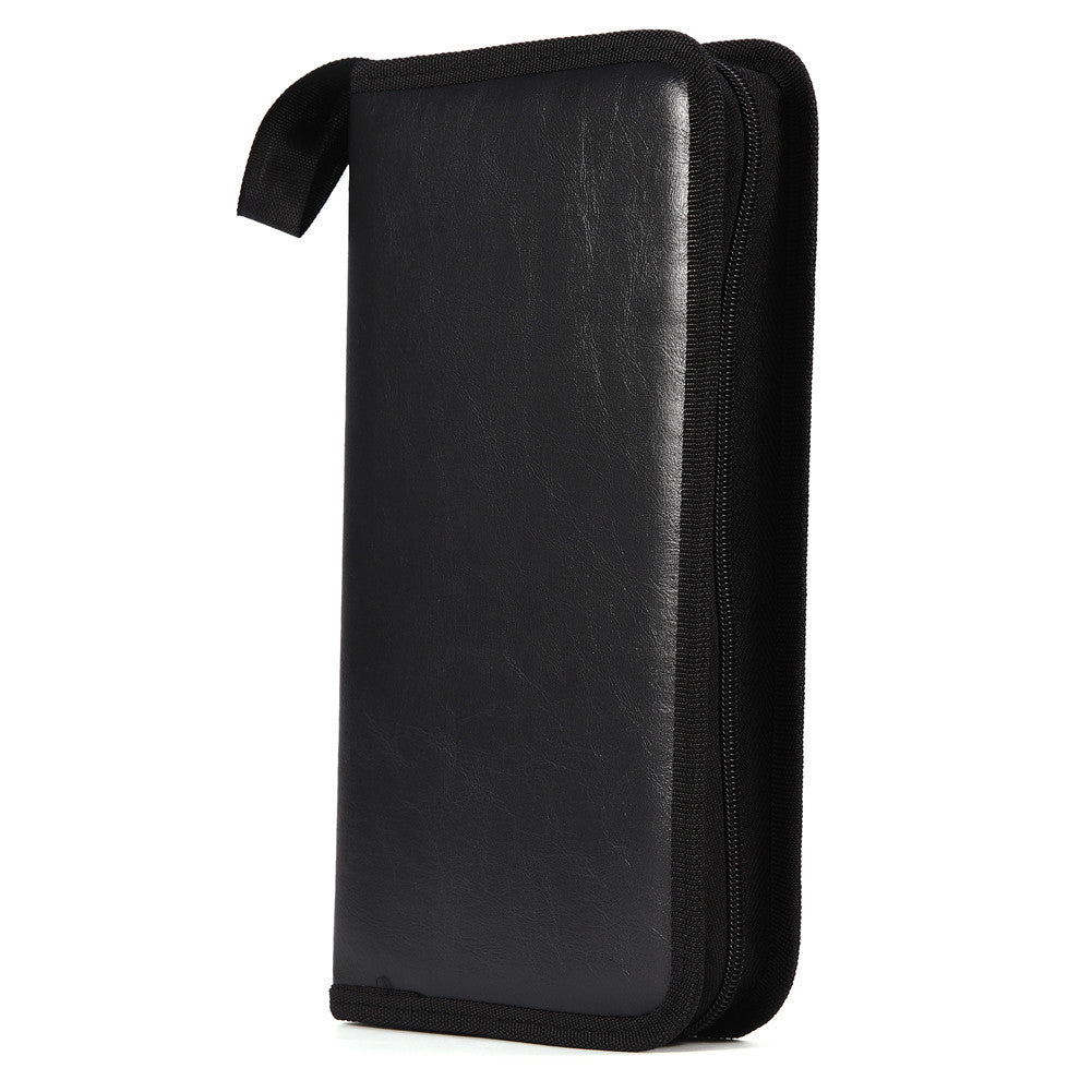 DiscVault 80-Disc PU Leather CD/DVD/VCD Storage Case