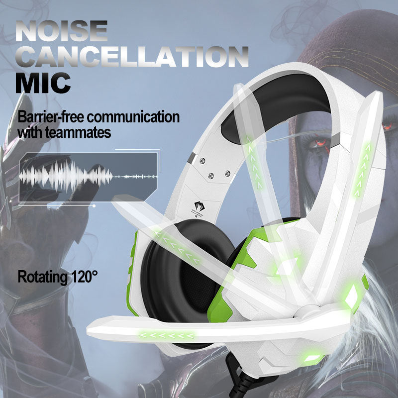LumaStrike™ — Wired Gaming Headset with Microphone & Breathing Light