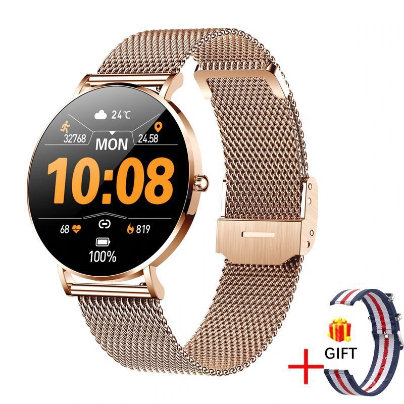 PulseVibe T8 – Women's Smart Heart Rate & Blood Pressure Monitoring Watch