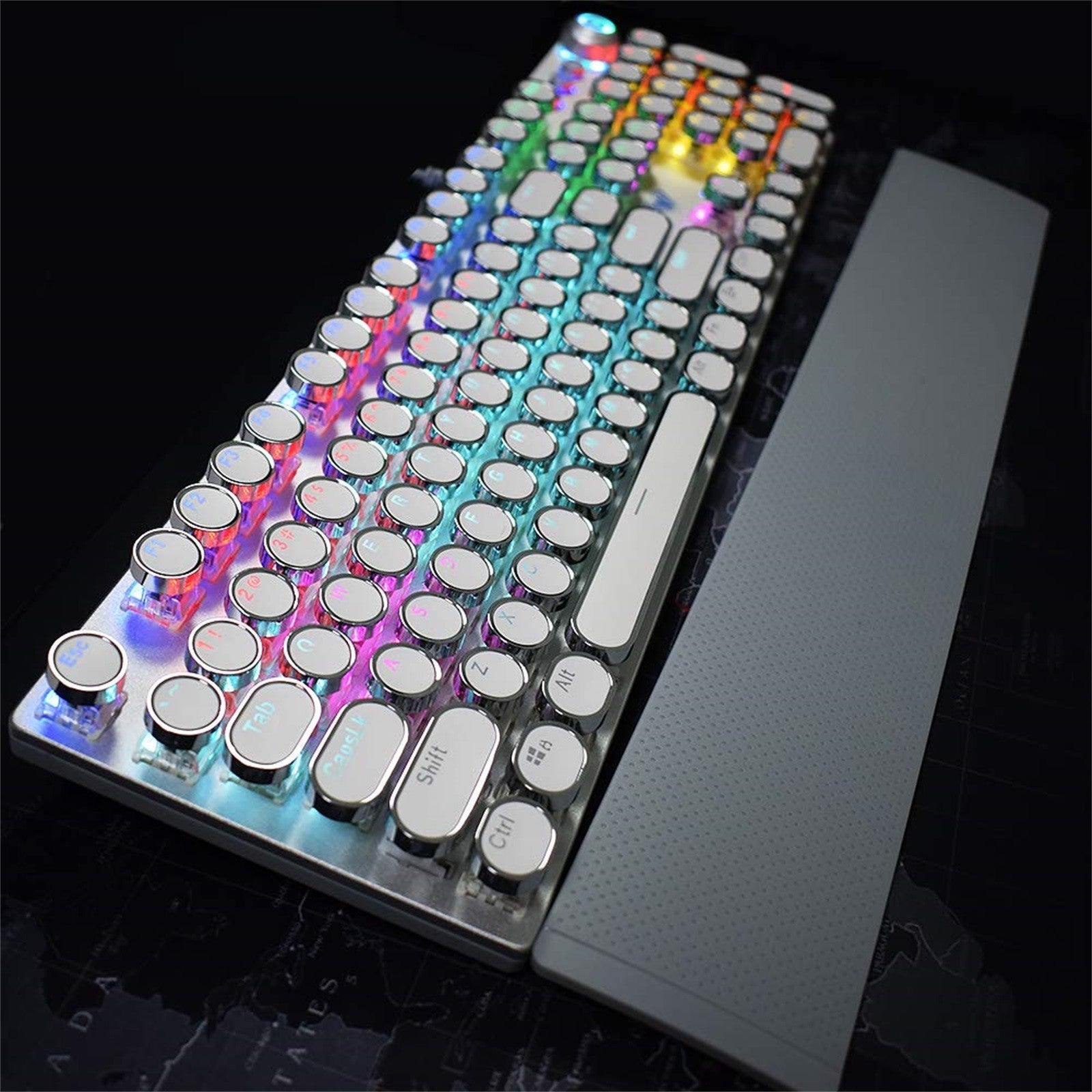 CyberPunk Green Axis Wired Gaming Keyboard