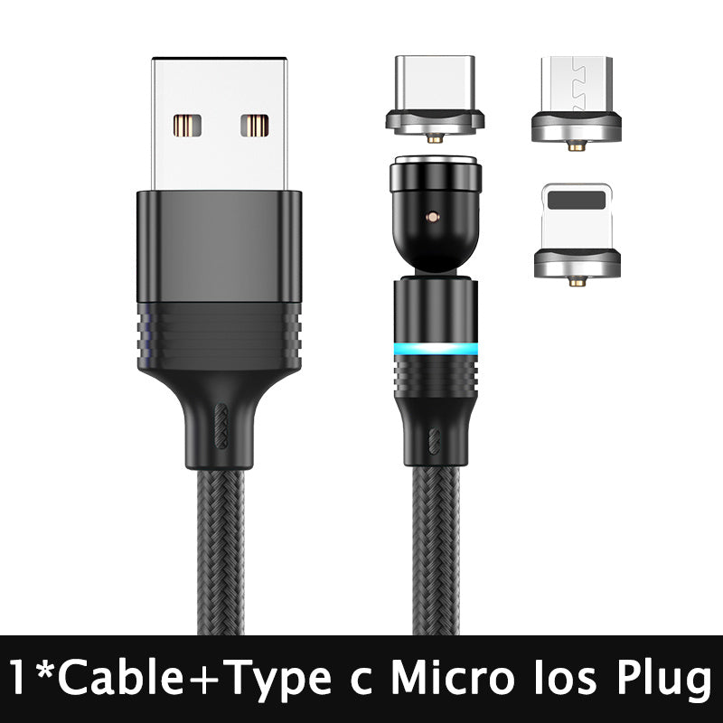 MagnoCharge™ 540° Rotating Magnetic Charging Cable