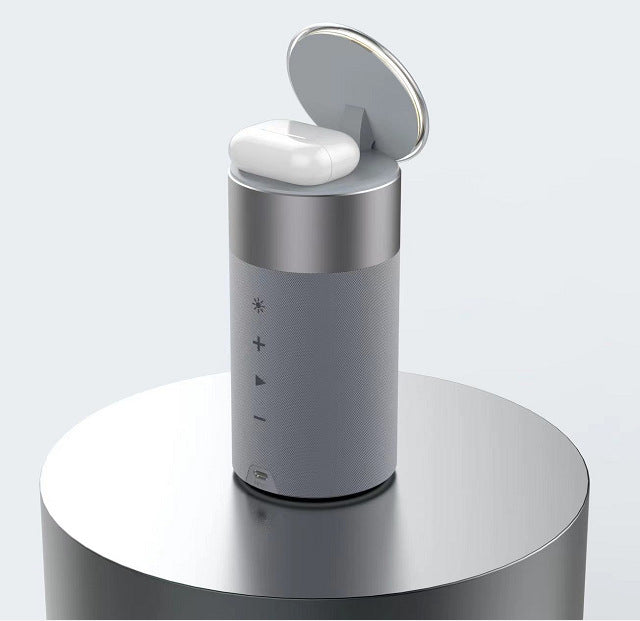 SyncAura™ 3-in-1 Wireless Charger & Bluetooth Speaker Lamp
