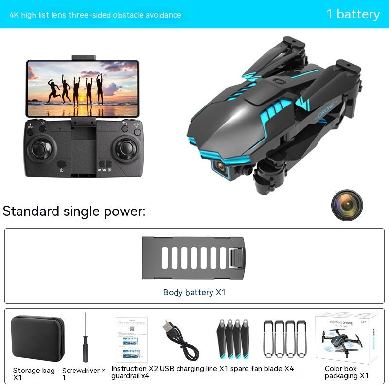 SkyMaster™ 4K UAV Aerial Photography Drone – Dual Camera, Optical Flow Positioning, Obstacle Avoidance & Fixed-Height Control