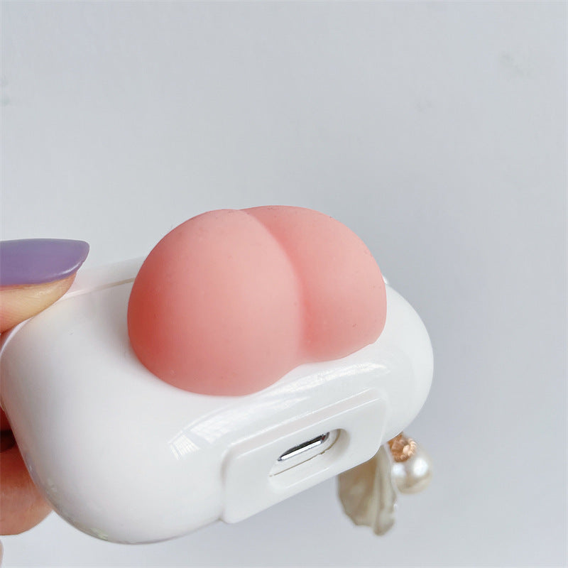 CushionPop Kawaii Press Butt Stress Relief AirPods Case