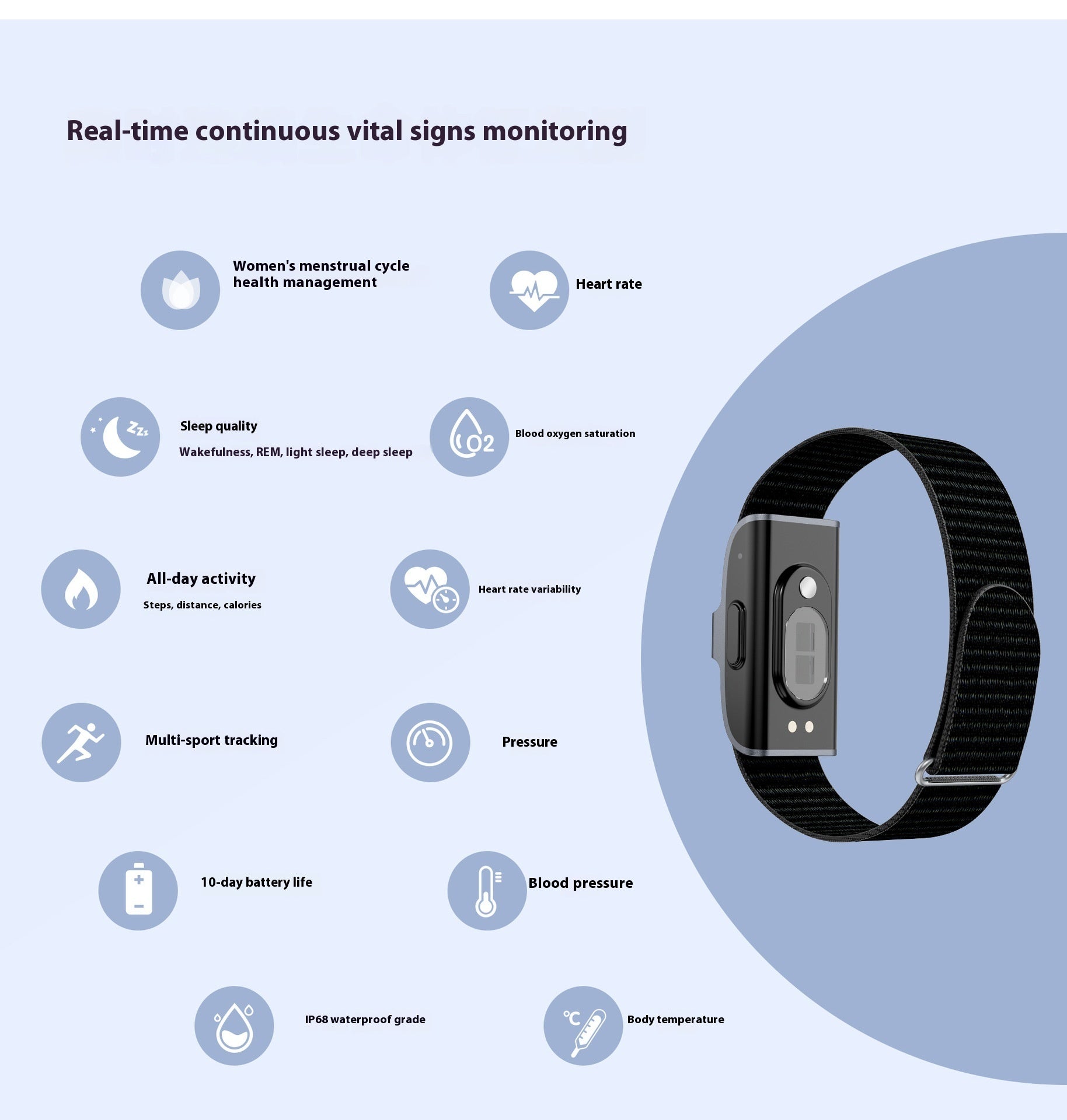 VitalSync™ Smart Watch & Sports Bracelet
