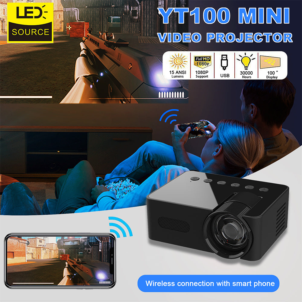YT100 PocketBeam — HD Wireless Mini Projector
