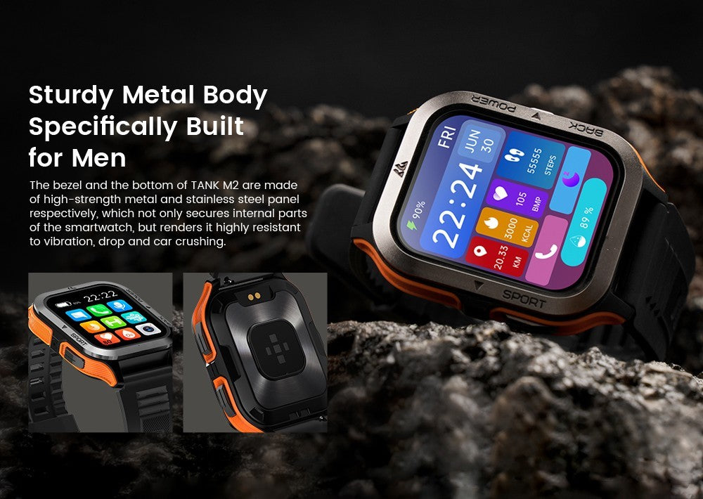 AquaPulse™ Smart Watch – Waterproof Silicone Intelligent Fitness Tracker