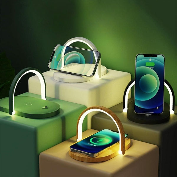 GlowStone™ 3-in-1 Wireless Charging Station & LED Night Lamp