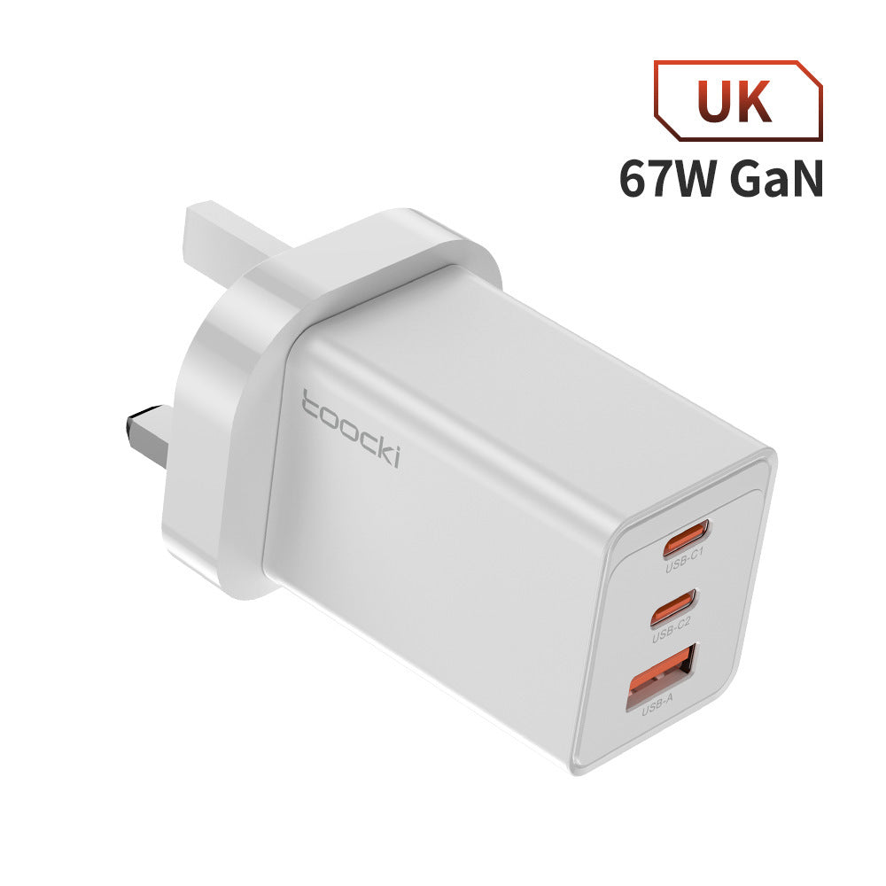 PowerFlux 67W GaN Three-Port Fast Charger