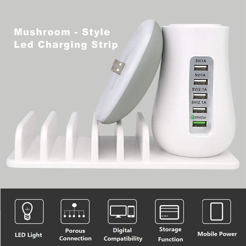 MushCharge™ 2-in-1 LED Lamp & USB Charger