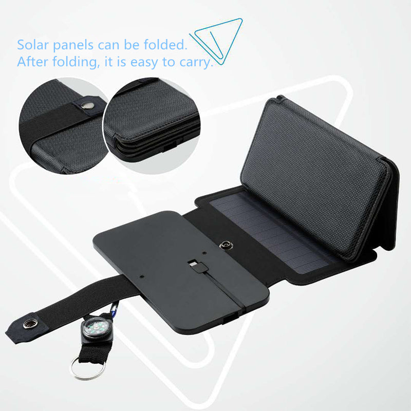 SolarPower™ Fold – Portable Outdoor Solar Panel Charger for Smartphones & Devices