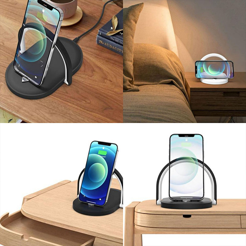 GlowStone™ 3-in-1 Wireless Charging Station & LED Night Lamp
