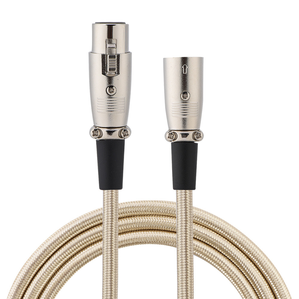 3 Pin XLR Male to XLR Female Microphone Mic Cable Audio Cord Wire 1 Meters / 3.3 Feet