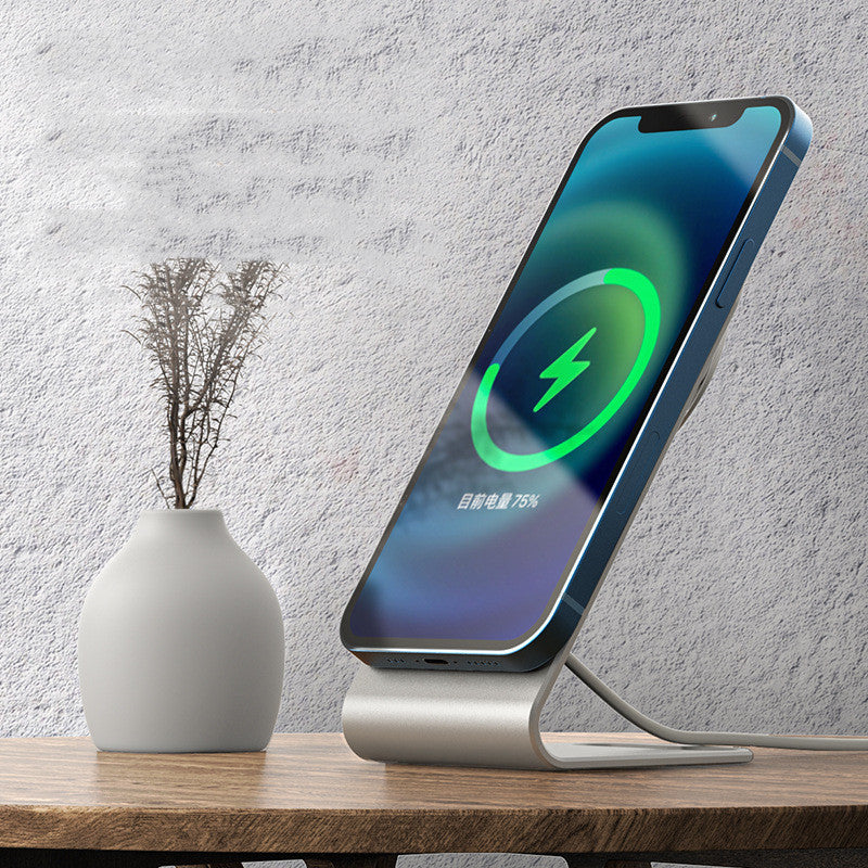 MagnaCharge Pro – Magnetic Wireless Charging Bracket (Aluminum Alloy)