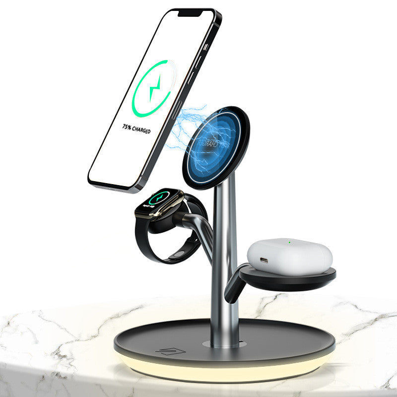 MagnaCharge Multifunctional Mobile Phone Magnetic Suction Wireless Charger Bracket