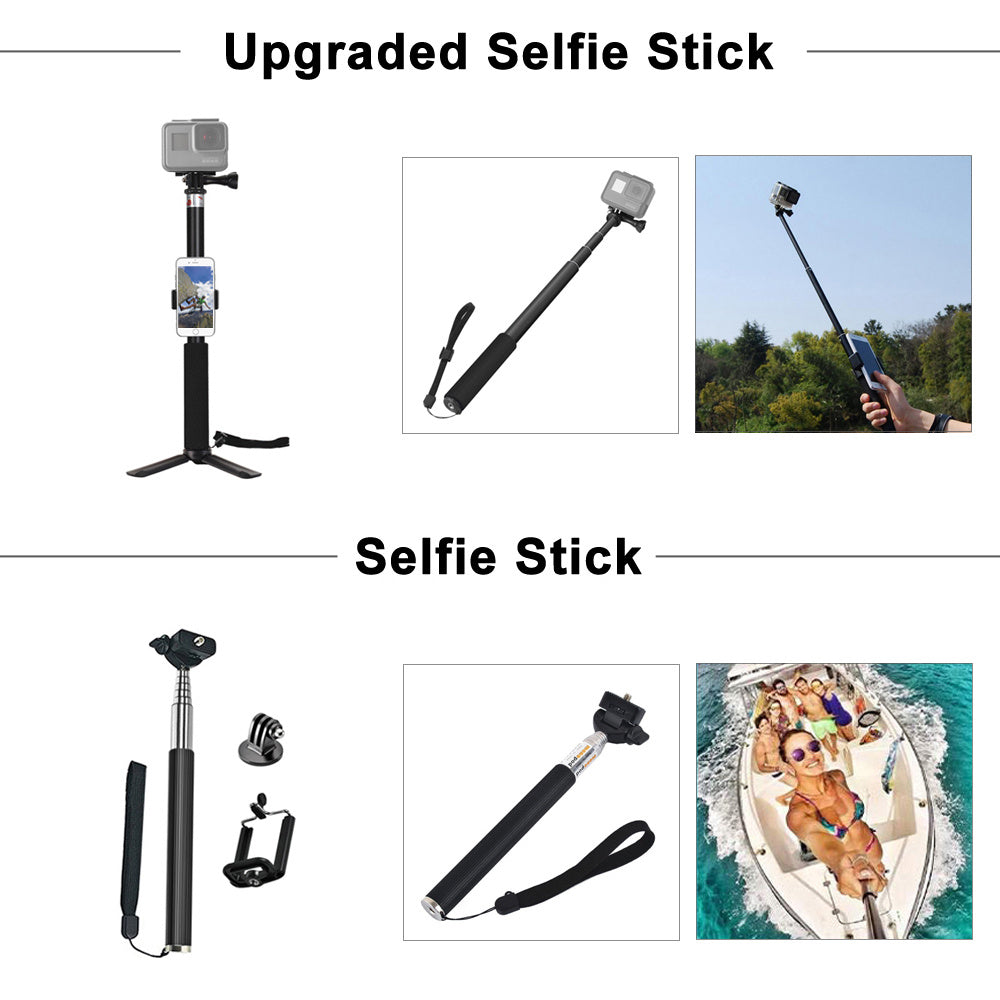 ActionPro™ 9-Piece Sports Camera Accessory Kit – All-In-One Adventure Gear