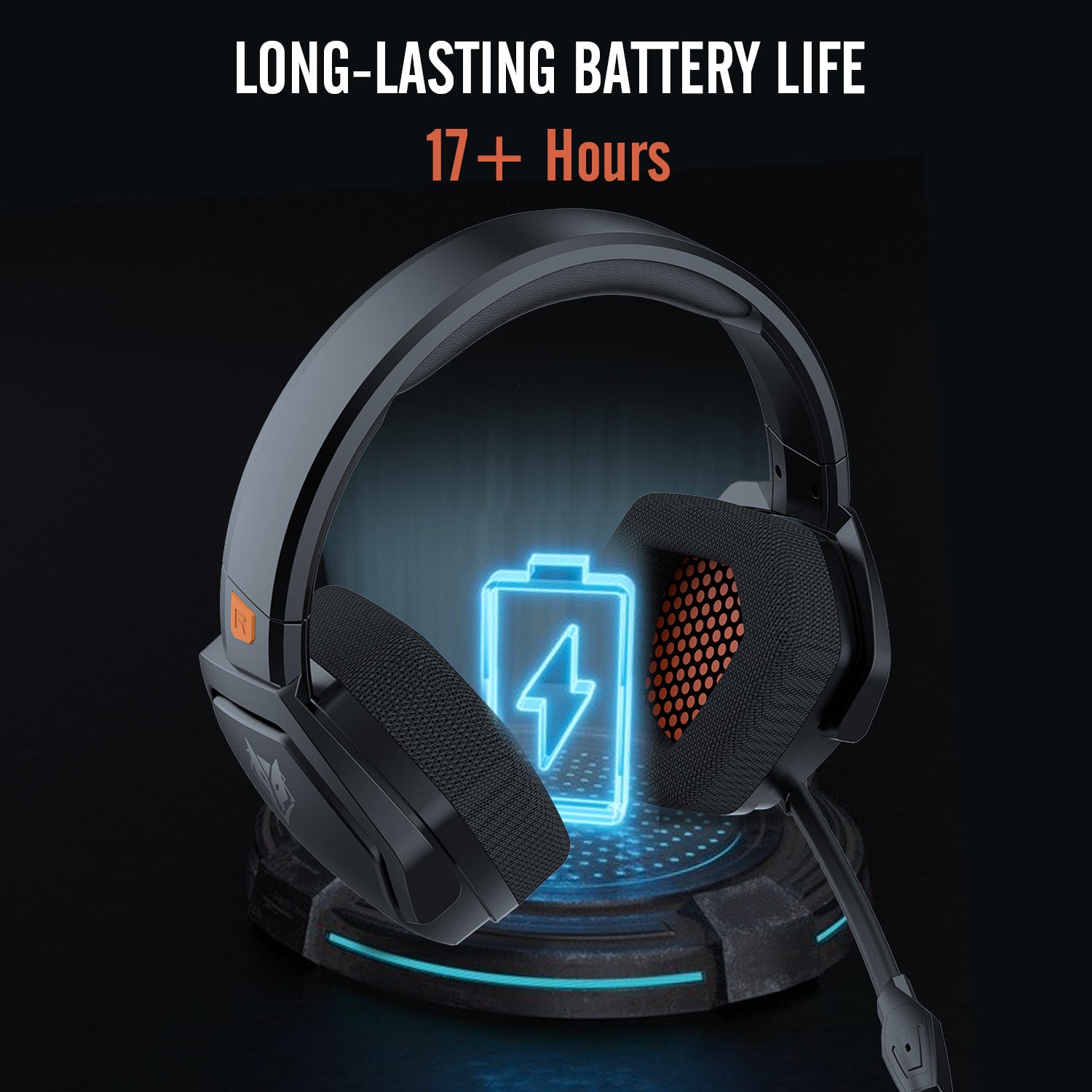 EchoSphere Pro™ – Wireless Gaming Headset with Active Noise Cancellation