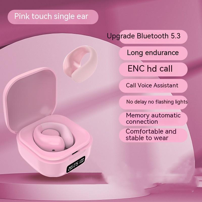Ecliptix™ LED Digital Display Bluetooth Earclip Earphones – Smart, Stylish, and Superior Sound
