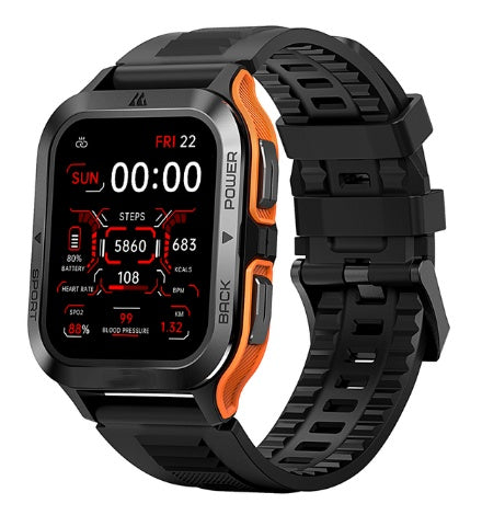 AquaPulse™ Smart Watch – Waterproof Silicone Intelligent Fitness Tracker
