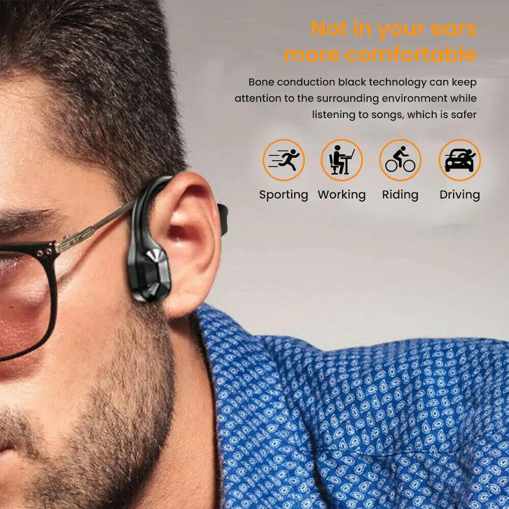AquaPulse Pro – Waterproof Bone Conduction Wireless Earbuds